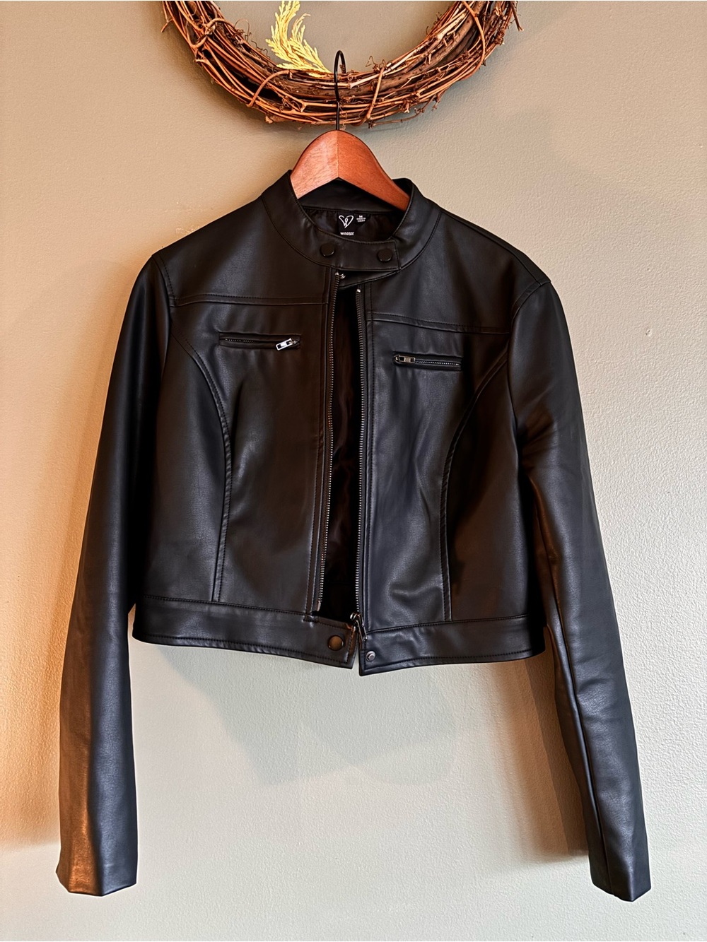 Windsor Faux Leather Jacket - M - NWOT